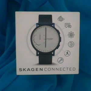 Skagen Connected Hybrid Smart Watch for Men Blue Metal
